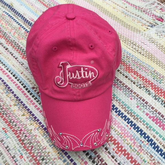 justin boots ball cap